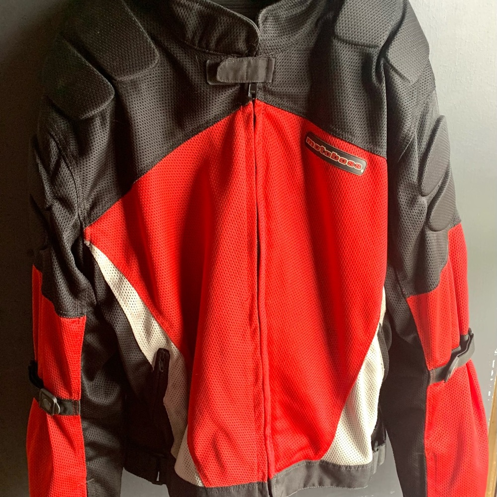 MotoBoss Black and Red Jacket
